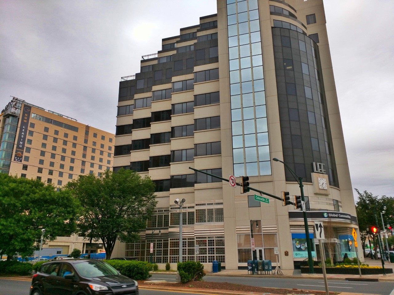 East MoCo Large clock installed at Core apartment building in Silver