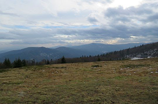 Panorama z Polany Skalne. Panorama z Polany Skalne.