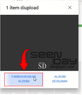 Google Photos - selesai, Tambah ke album