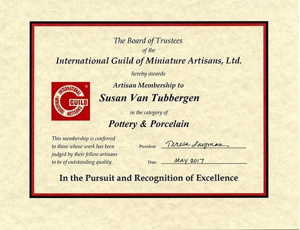 IGMA Artisan Certificate