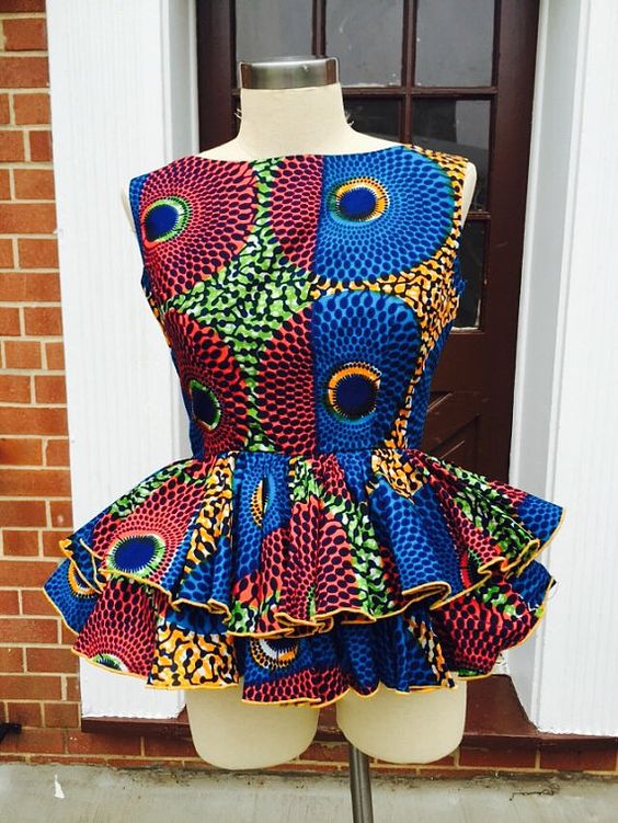 Ankara Peplum Beautiful Styles DeZango Fashion Zone