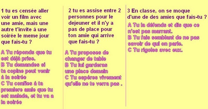 le test de \