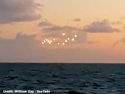 Ferry Rider Records UFOs Off Coast of North Carolina? | VIDEO Ferry Rider Records UFOs Off Coast of North Carolina? | VIDEO