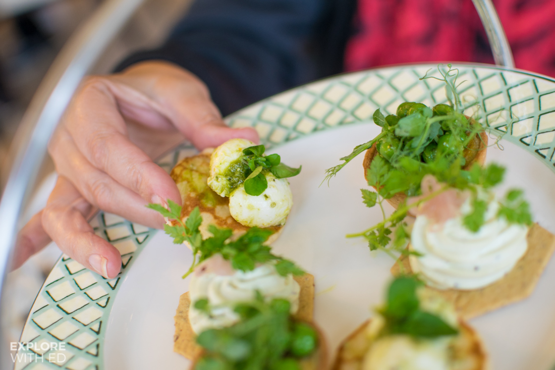 Savoury selection of The Celtic Manor's Afternoon Tea
