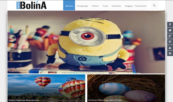 Bolina Responsive Blogger Template