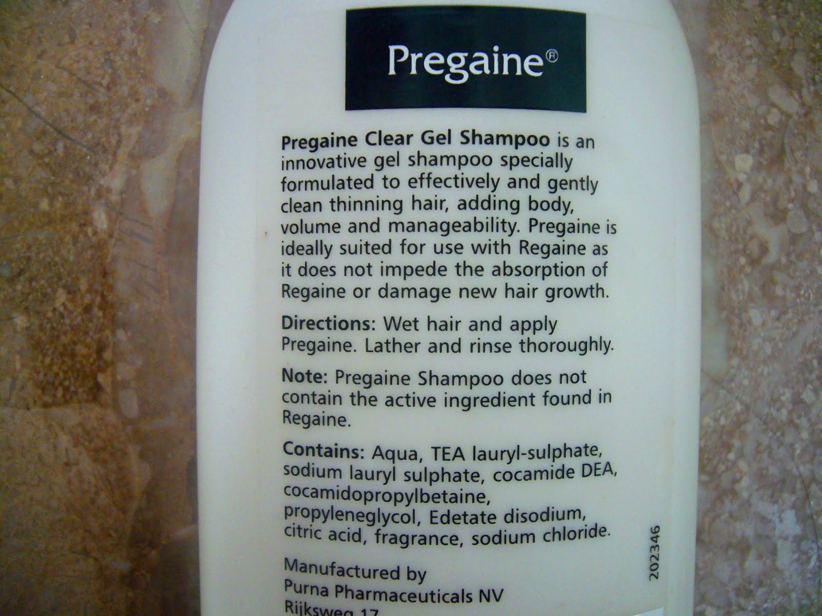 Shampoo gel