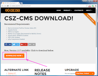 Install CSZ-CMS 1.0.7 on windows tutorial 2