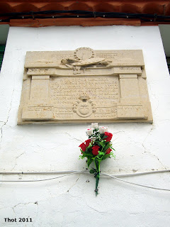 Placa conmemorativa a Francisco Pradilla en Villanueva de Gállego