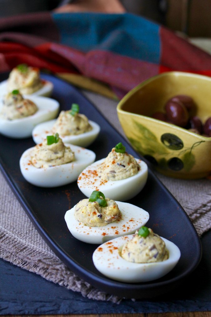 Olive Tapenade Deviled Eggs Karen's Kitchen Stories