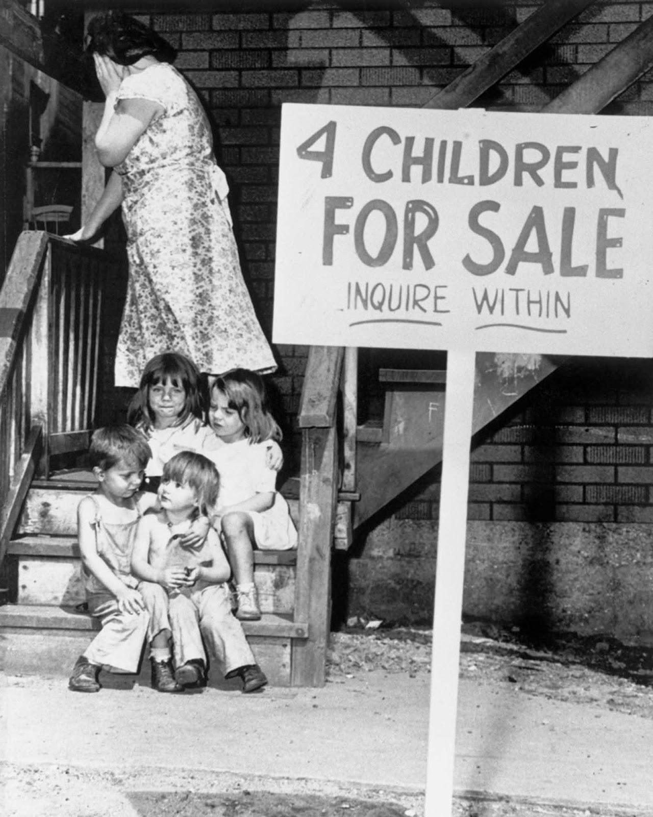 4 enfants à vendre, Chicago, Illinois © Library of Congress/Bettmann/CORBIS  - Cultea