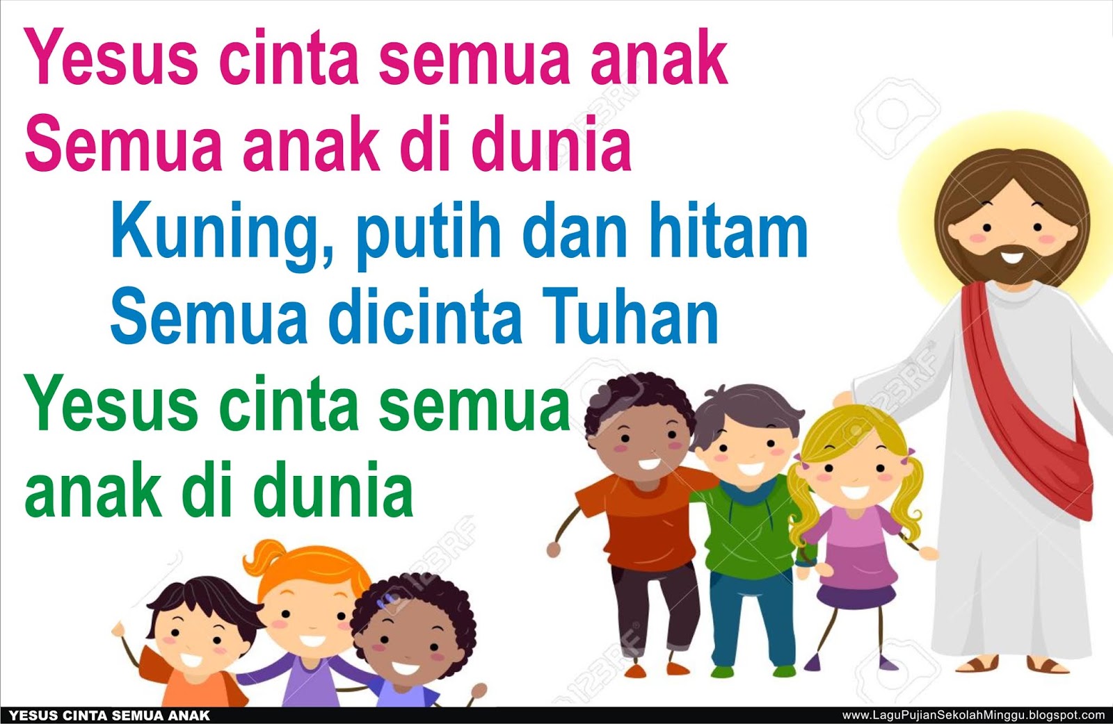 Lirik Lagu Yesus Cinta Semua Anak Mengenal Kasih Tuhan dalam Bahasa Musik