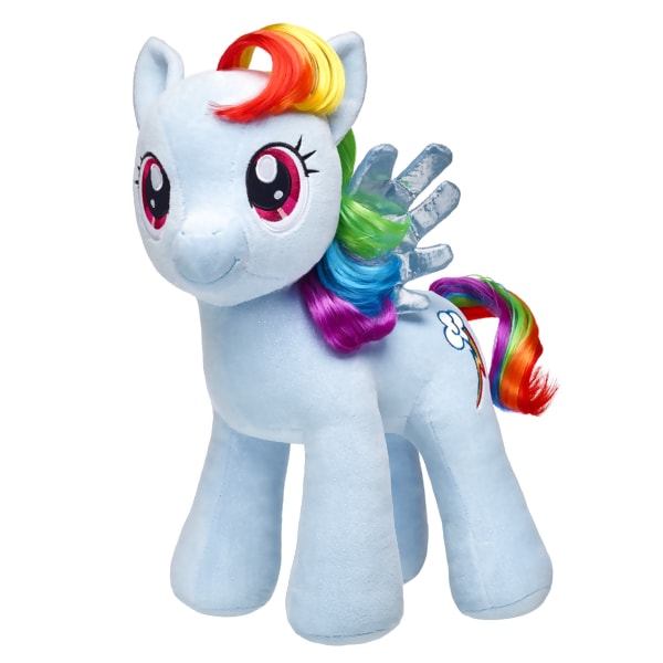 Build A Bear MLP 16" My Little Pony Rainbow Dash Plush Blue BAB Clean Smoke free 