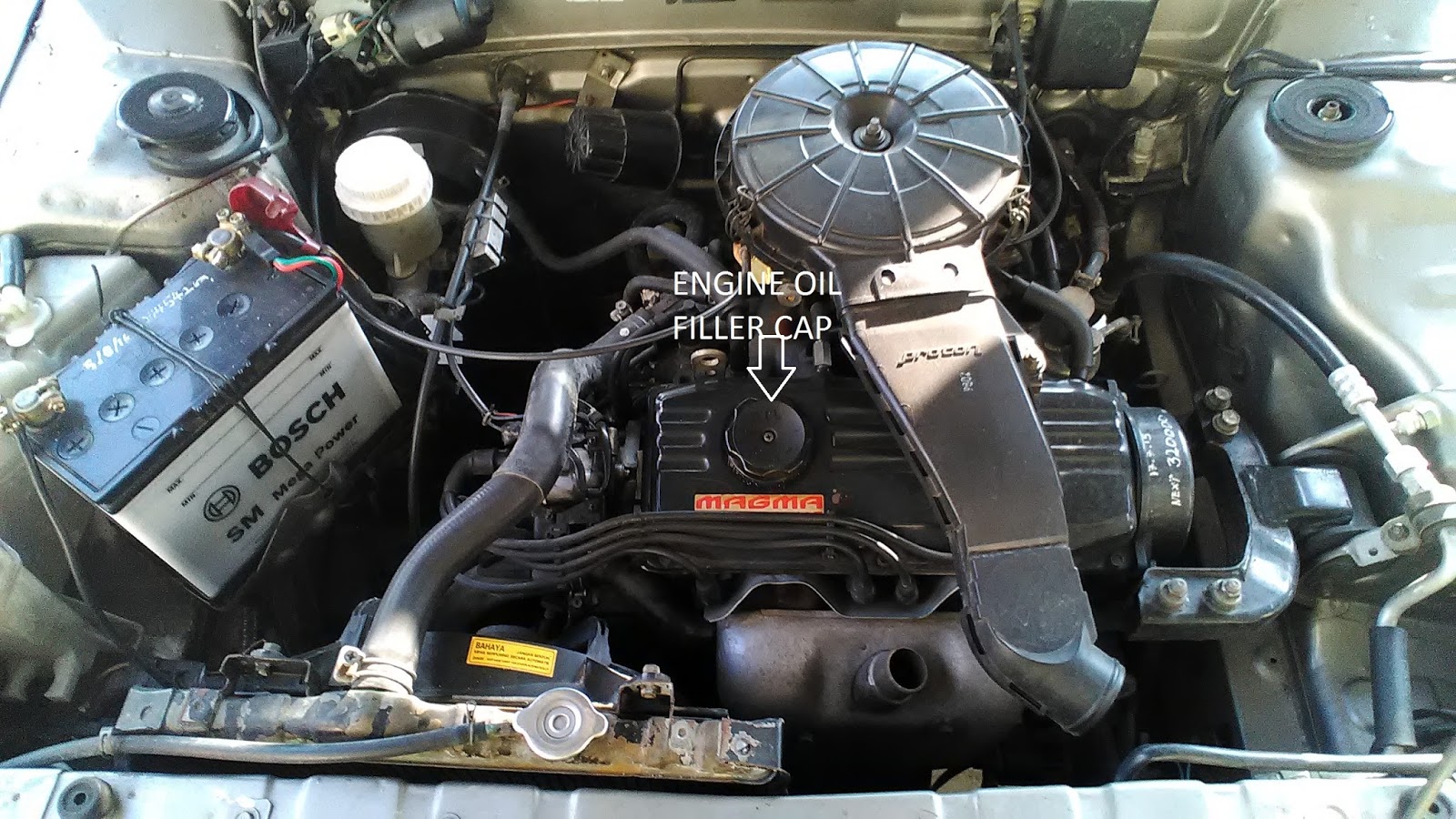 Figure 1: Proton LMST engine layout (Location of starter motor are just behind engine between transmission)