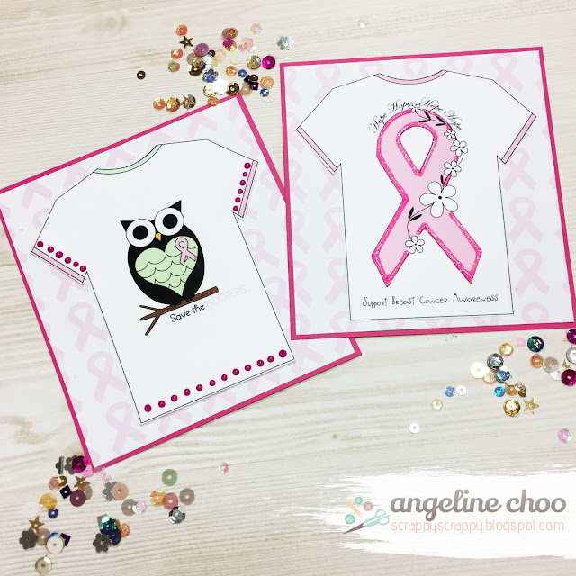 ScrappyScrappy: Think Pink with The Cutting Cafe #scrappyscrappy #thecuttingcafe #breastcancer #card #cardmaking #thinkpink #printable #papercraft