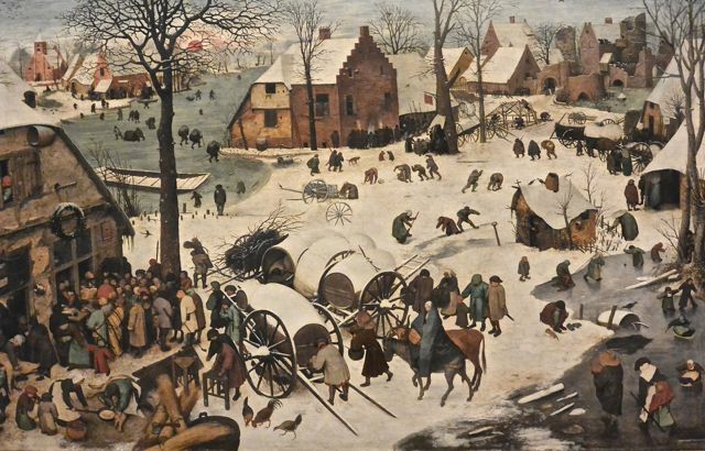 Pierre Brueghel l'Ancien : L'entrée à Bethléem Musée des Vieux maîtres de Bruxelles Pierre Brueghel l'Ancien : L'entrée à Bethléem Musée des Vieux maîtres de Bruxelles