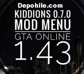 GTA5 Online 1.43 Kiddions Menu v0.7.0 Hile Temmuz 2018 Yeni