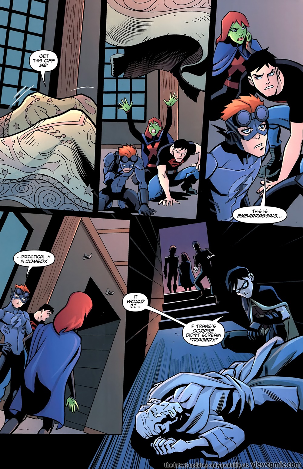 young justice batgirl and nightwing kiss