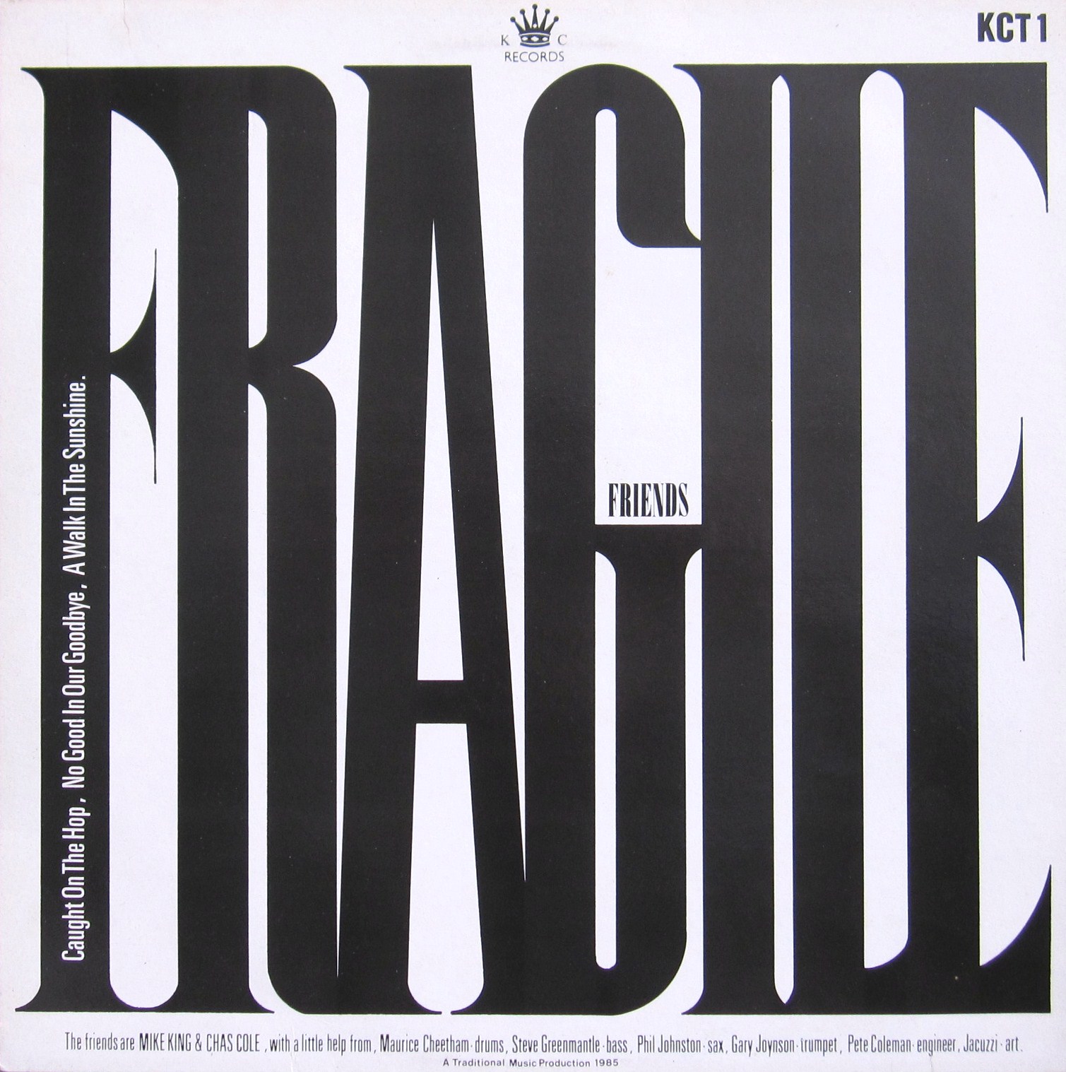 From A Northern Place Fragile Friends The Novelty Wears Off (12")