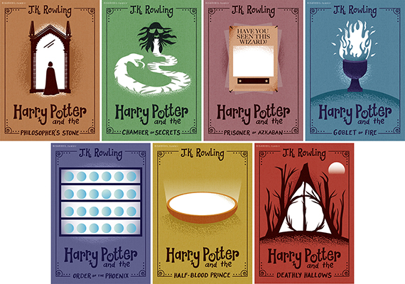 Portadas de Harry Potter que interactuan con la luz del sol - Brosbit