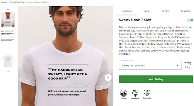 sweaty golf grip shirt golfing crowd tshirts marketing masterminds blog