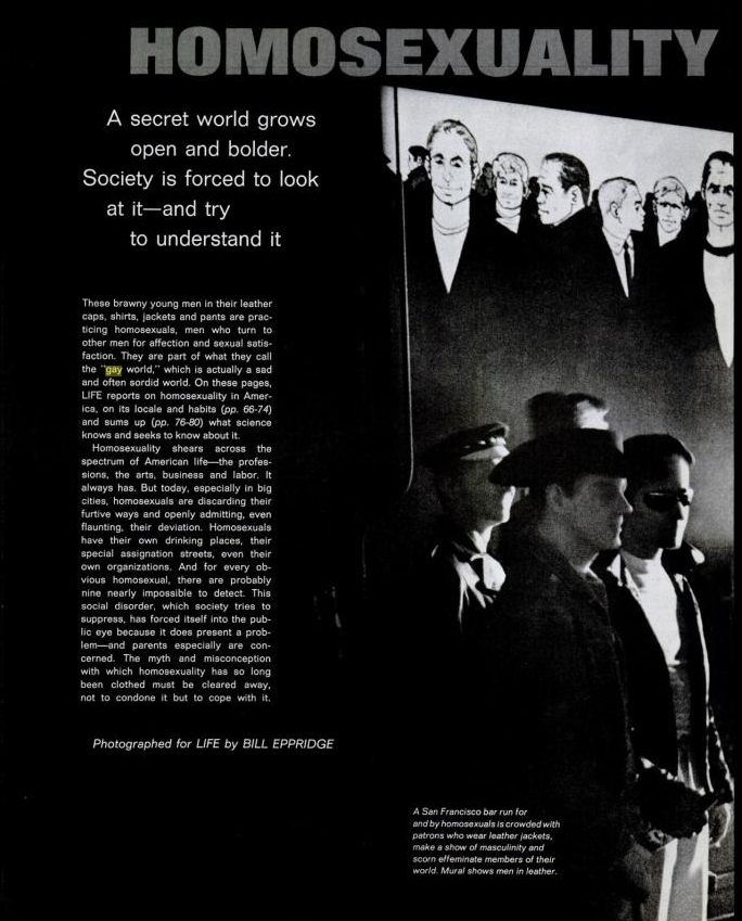 Michael In Norfolk Coming Out In Mid Life Life Magazine’s “homosexuality In America” 1964