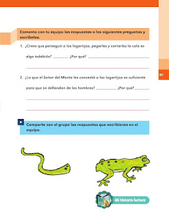 Apoyo Primaria Español 2do grado Bloque 2 lección 13 Un animal curioso