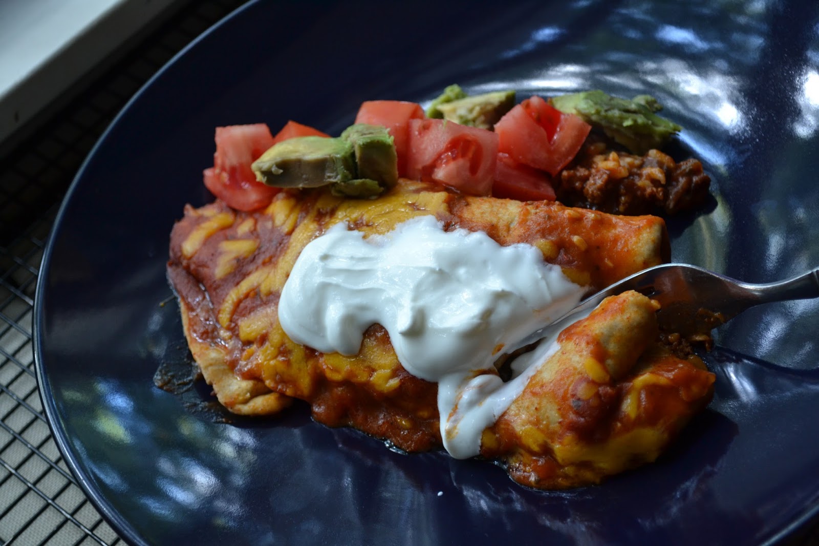 Smothered Beef Burritos