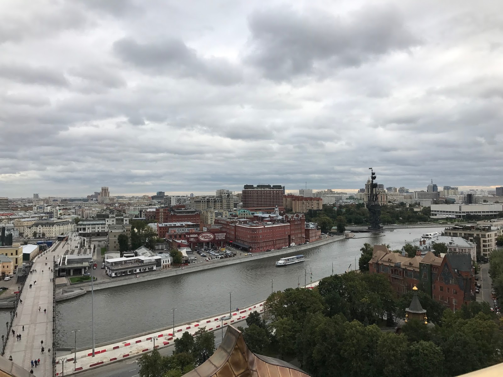 Vista da Cúpula da Catedral de Cristo Salvado - Moscou