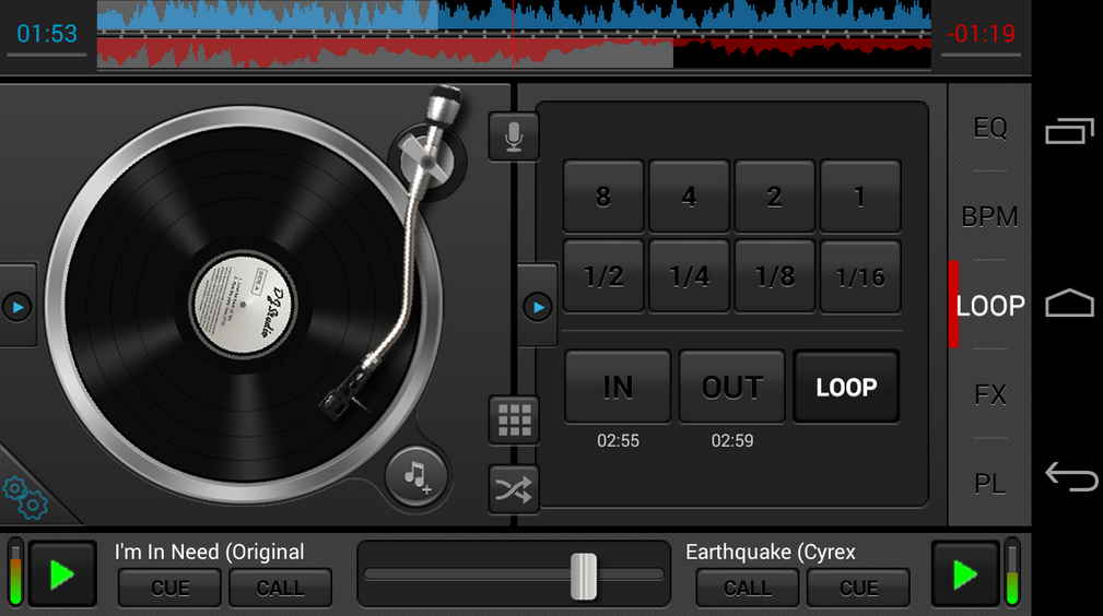 Antarmuka DJ Studio 5 android
