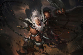 How I would think a Frenzy/Bash Barbarian would look like.