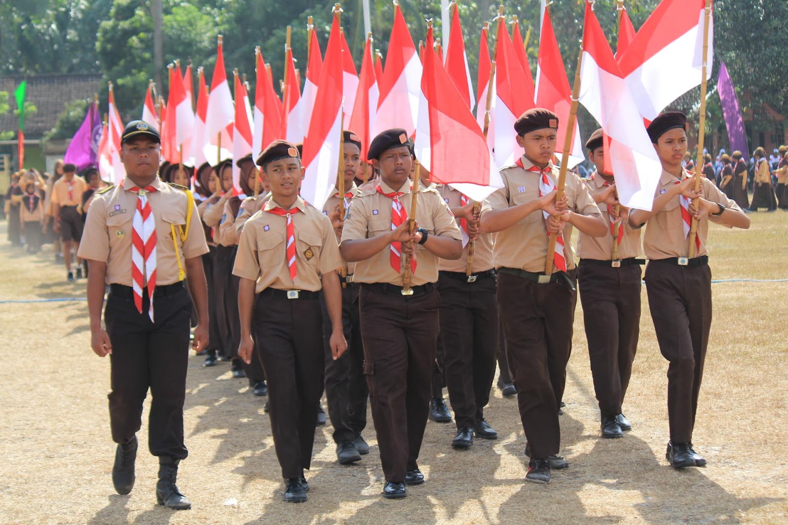 Upacara HUT Pramuka Ke 56 Tahun 2017 Kwaran Pajangan | Humas Polsek