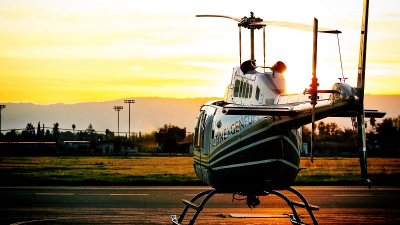 Helicopter on Reid-Hillview Airport
