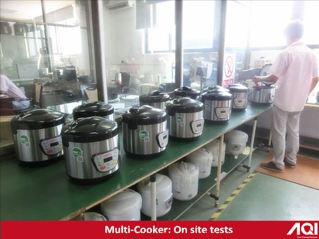 Common on site tests during multicooker final random quality inspection