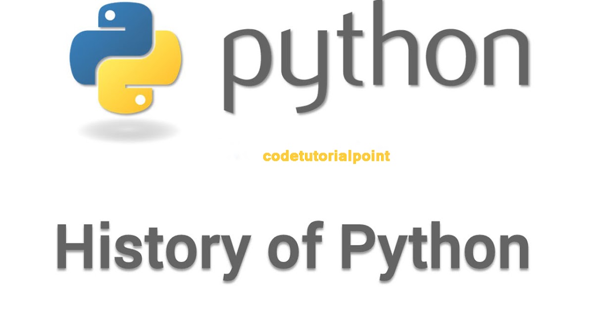 History Of Python Programming Language - Code Tutorial Point