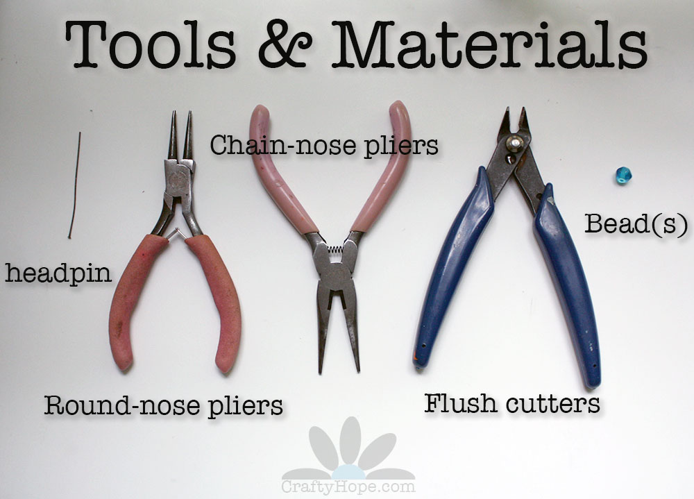 6-1/2 Inch Chain Nose Pliers: Jewelry Making Supplies, Instructions