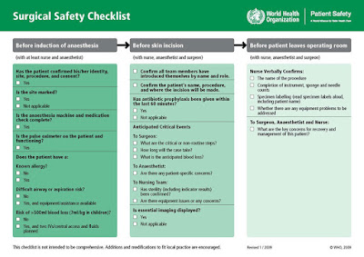 surgical safety checklist