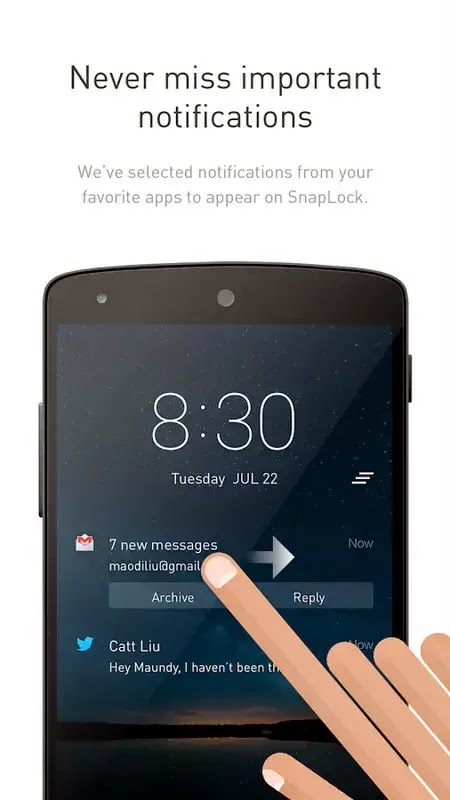 snaplock lockscreen android app