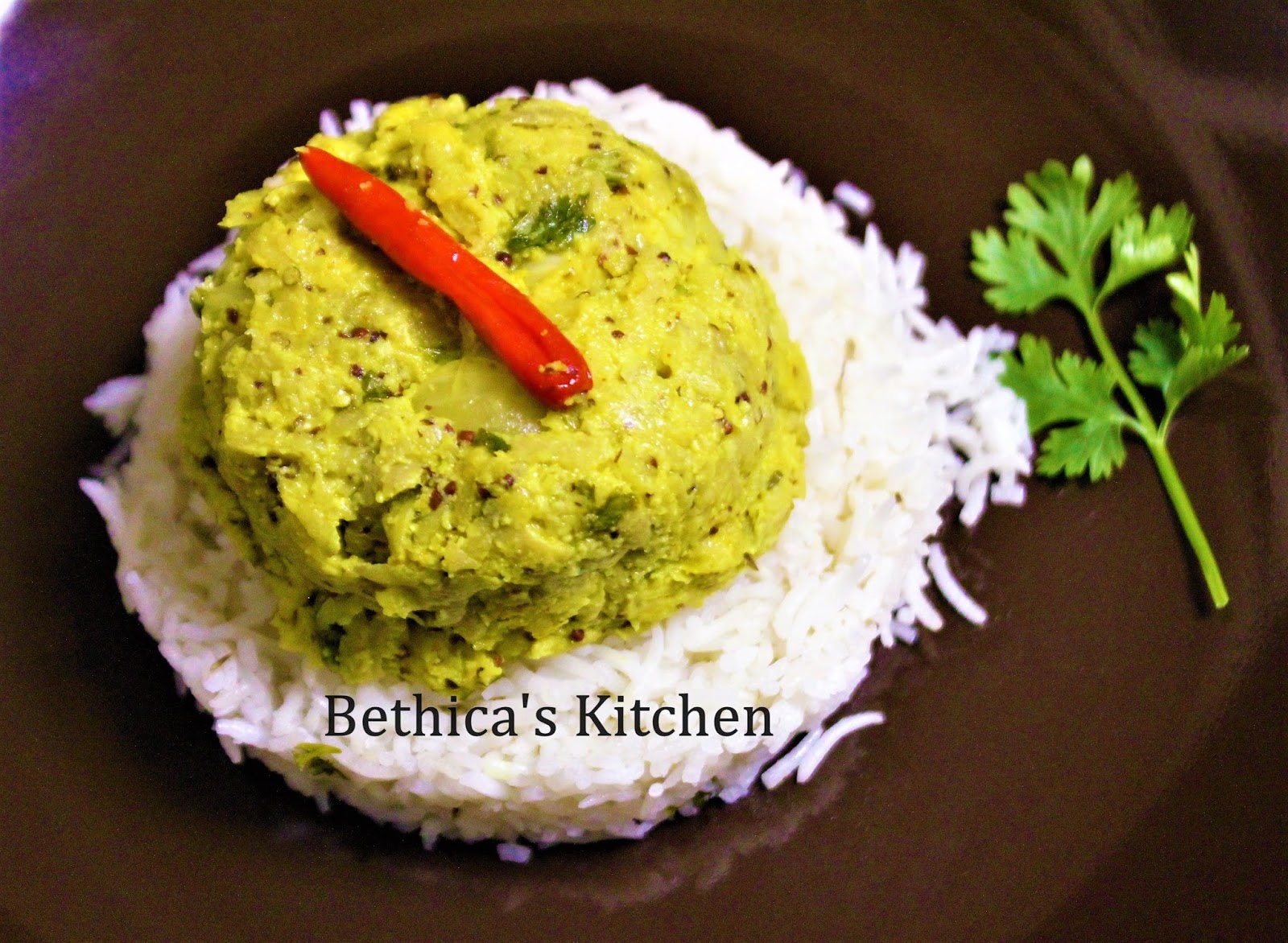 Bethica's Kitchen Flavours Oal Paturi (Elephant Yam Steam Cooked in