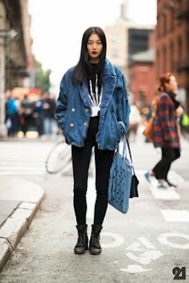 jaqueta jeans look