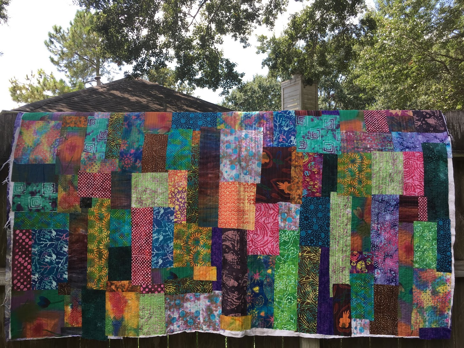 Busy Being Debra My Crazy Life Progress & Raw Edge Quilt Panel