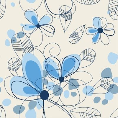 Abstract Summer Floral Background Vector Graphic 