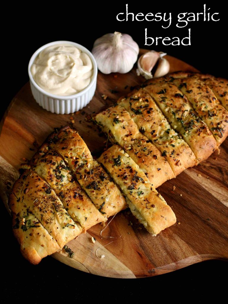 Delicious Recipes Cheesy garlic bread recipe