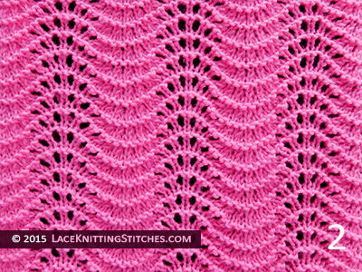 #9 Old Shale aka Feather and Fan Lace Knitting Stitches