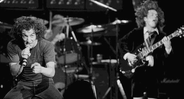 Angus Young y Brian Johnson Angus Young y Brian Johnson AC/DC