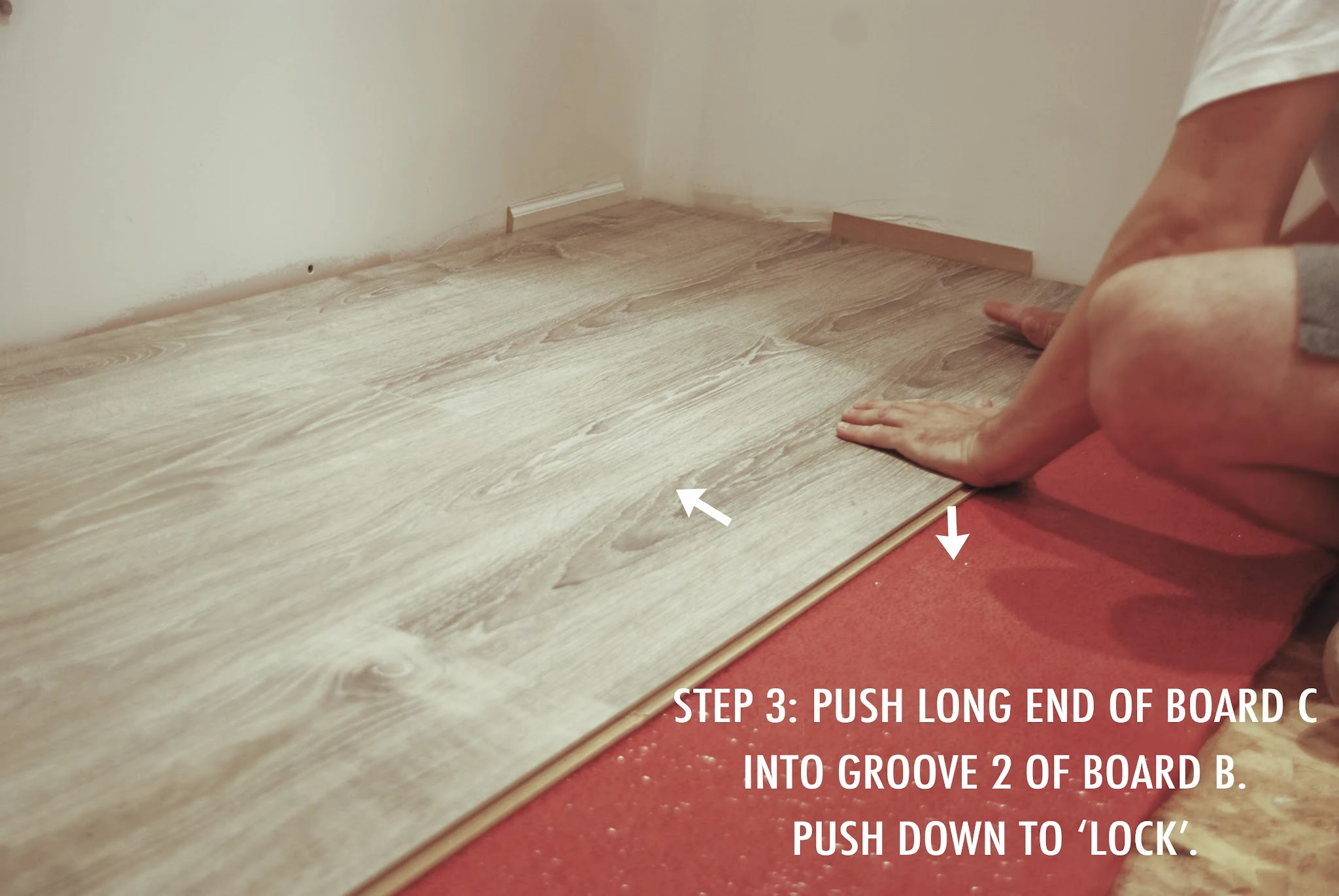 how to install laminate floor, laminate installation, DIY laminate floor