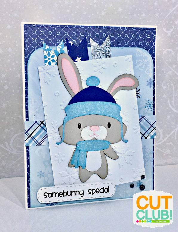 The Scrappin Rabbit: Winter Bunny Card