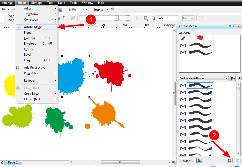 Cara Membuat & Menyimpan Brush di CorelDRAW