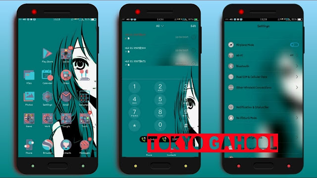 Theme Tokyo Gahool For Oppo ColorOs (Very Light), Deva Project