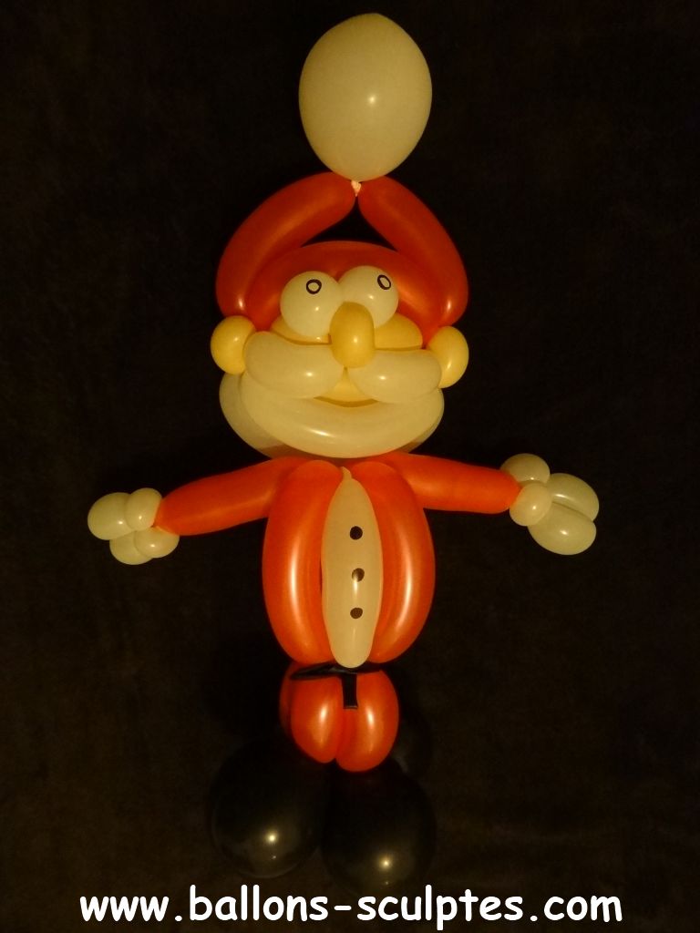 Ballon Transparent Pere Noël ... Hohoho ça Tourne