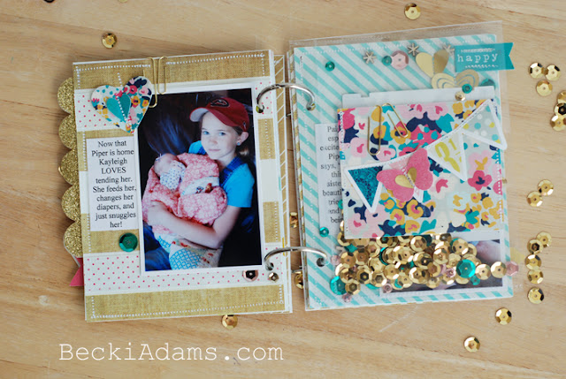 Create a Mini Album with the HSN We R Memory Keepers Fuse Tool Kit with @jbckadams Becki Adams [ad]  #scrapbooking #Minialbum #papercrafting #WRMKFuse